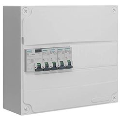 SIEMENS - Cuadro 1 fila preequipado 1 inter. diff. 40 A tipo AC + 4 disyuntores