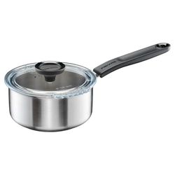 Fiskars Cazo con Tapa, 1,5 litros, Ø 18,4 cm, Apta para Todas las Placas de Cocina, Acero Inoxidable Reciclado, Functional Form, 1072315