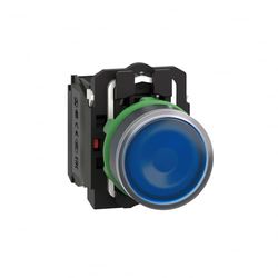Harmony Xb5 Pulsante Piatto Led Blu 24V