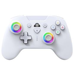 Subsonic – Mando para Nintendo Switch/Switch oled - Mando Switch inalámbrico bluetooth con LED, vibración y giroscopio - Blanco