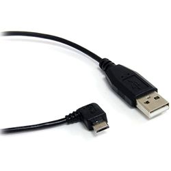 StarTech UUSBHAUB3RA Cavo USB 2.0 A/Micro USB B, Angolo Destro, 1m (3 feet), Nero