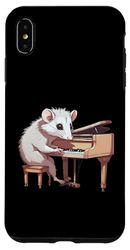 Carcasa para iPhone XS Max Divertido jugador de piano, pianista, profesor, músico, zarigüeya regalo
