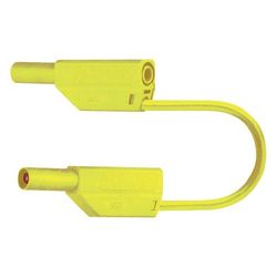 Cordon de mesure de sécurité Stäubli SLK425-E [Banane mâle 4 mm - Banane mâle 4 mm] 1.00 m jaune 1 pc(s)