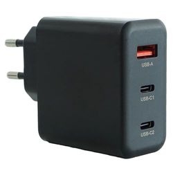 keepdrum GaN40 USB meervoudige snellader lader 2X USB-C / 1x USB-A 40 Watt
