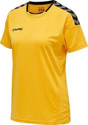 Hummel hmlAUTHENTIC Poly Jersey Woman S/S Color: Sports Yellow/Black_Talla: XS