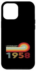 Legendary 1958 Vintage Retro Legendary Birthday Design Case for iPhone 12 Pro Max