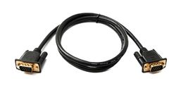 SYSTEM-S D Sub15-kabel 100 cm HD VGA 15-pins stekker naar stekker DB15-adapter