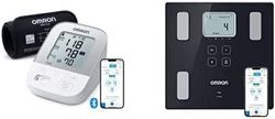 OMRON X4 Smart Automatic Blood Pressure Monitor for Home Use + OMRON VIVA Bluetooth Smart Scale and Body Composition Monitor