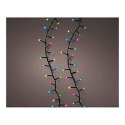 GUIRNALDA LED COMPACT PARPADEANTE MULTICOLOR PASTEL 11M 500L CABLE VERDE
