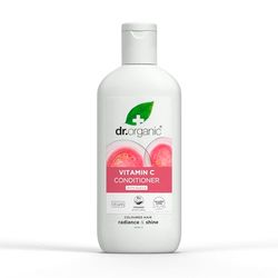 Dr Organic Après-shampooing à la Goyave, Vitamine C, Pour Cheveux Colorés, Pour Hommes, Pour Femmes, Naturel, Vegan, Non testé sur les animaux, Sans Paraben & SLS, Bio, 265ml