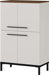 Germania Commode 2643-573 GW-Yonkers, en Imitation Cachemire/Noyer, avec Quatre Portes, 60 x 97 x 34 cm (l x h x p), Kaschmir