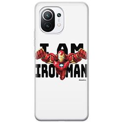 ERT GROUP mobiltelefonfodral för Xiaomi 11 originalt och officiellt licensierat Marvel mönster Iron Man 028 optimalt anpassad till formen på mobiltelefonen, fodral tillverkad av TPU-plast