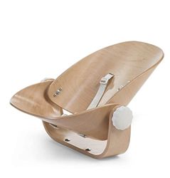 CHILDHOME, Babyzitje, Compatibel met Evolu 2 kinderstoel, 5 punts veiligheidstuigje, Verschillende standen, Kwaliteitsmaterialen, Beukenhout, Evolu Newborn Stoel, Natuurlijk hout, Wit