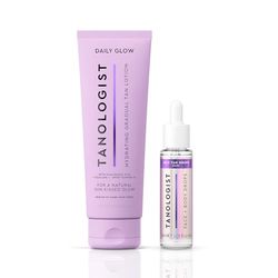 Tanologist Hydrating Daily Glow Gradual Self-Tanning Lotion, Medium/Dark (250ml) + Tanologist Self Tan Drops Dark (30 ml)