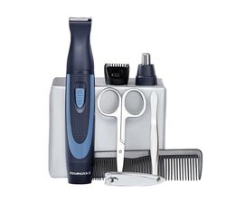 Remington Hygiene Travel Kit with Case (13 Pieces for Hair, Manicure, Pedicure etc., Beard Trimmer, Ear Hair, Facial Hair & Eyebrow Trimmer, Nail Clipper, Scissors, Tweezers, 2 Combs etc.) NE3890