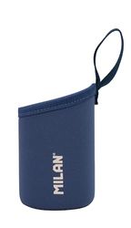 MILAN® Funda protectora de neopreno para botellas isotérmicas de 0,35 l, serie 1918, azul marino