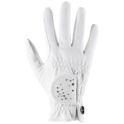 uvex sportstyle diamond - elastische rijhandschoenen voor dames en heren - slijtvast - versierd met Swarovski®-kristallen - white - 6.5