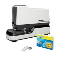 Rapid Pro 90EC Cucitrice Elettrica Contactless con 630 Punti Metallici Inclusi, Veloce e Pratica, Cuce fino a 50 Fogli, Bianco, 20942901