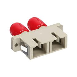 InLine 89991D LWL Acoplamento duplex ST/SC multimodo de cerâmica para instalação, cor bege