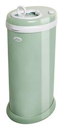 Ubbi Steel Odor Locking Nappy Disposal Bin, No Special Bag Required Money Saving, Awards-Winning, Modern Design Registry Must-Have Diaper Pail, Sage Green