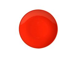 H&H Iris Set 6 Piatti Frutta, Rosso, 20 cm