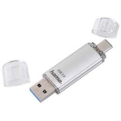 Hama - C de laeta, Type-c USB 3.1/USB 3.0, 16 GB, 70 MB/s, prateado