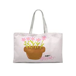 Bonamaison Bolso De Mano Impreso, 100% Algodón, Bolso de la Compra Reutilizable, Bolso De Compras, Ecológico, Plegable, Bolso de Tela de Lona con Asas, 47x42 Cm - Diseñado y Fabricado en Turquía