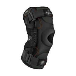 Genouillère Ultra Shock Doctor pour hommes avec charnières bilatérales - Noir, 33 à 35,6 cm