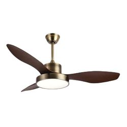 Brightium ventilator, DC, 24 W, 2650 lm, 3 vleugels, 97°, 6 snelheden, 3000-4000-6000 K, met afstandsbediening, geheugen en timer voor het verfrissen en verlichten van ruimtes.