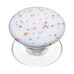 PopSockets: PopGrip - Supporto e Impugnatura per Telefoni Cellulari e Tablet con un Top Intercambiabile - Regrind White