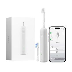 Laifen Wave Special Brosse à Dents Électrique Sonique à Oscillation & Vibration Avec Application, 2 Brossettes de Rechange, IP68 Étanche, Conçue pour le Voyage (gris)