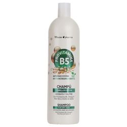 Shampoo effetto anti-crespo Provitamina B5, Omega 9, Aloe Vera e Olio di Jojoba Capelli secchi