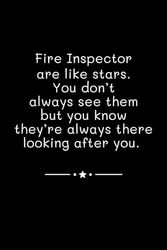 Fire Inspector Are Like Stars: Lined Journal Notebook