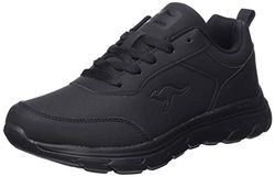 KangaROOS Uniseks Kn-pia sneakers, Jet Black Mono, 36 EU