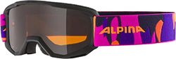 ALPINA Unisexe - Enfants, SCARABEO JR. Lunettes de Ski, black-pink matt, One Size
