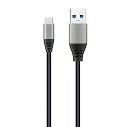 Dcu Tecnologic - USB 3.1 typ C-anslutning - USB typ A svart alum. 1,5 m