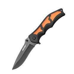 TONIFE Farfalla Monarca Coltello da tasca Coltello pieghevole con acciaio 7Cr17MoV Manico in TPR+PP e clip da tasca per il campeggio all'aperto