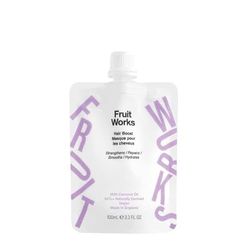 Fruit Works Hair Boost 100ml Hair Conditioner For Dry Damaged Hair, Anti-Frizz & Curly Hair Product, Hair Repair, Shiny Hair, Enhances Dull Hair. Contains Natural AHA Complex & Organic Coconut Oil