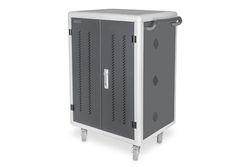 DIGITUS Armoire de Charge Mobile - 30 emplacements de Charge USB-C - Jusqu'à 15,6 Pouces - Rangement et Charge d'ordinateurs Portables et de tablettes - Portes avec Verrouillage