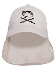 iQ-UV Beschermkap met nekbescherming, uniseks, beige, 55-61 cm, zonnekap met UPF 50+ bescherming, TÜV-getest, ademende pet met nekbescherming voor heren en dames, muts met bescherming voor nek