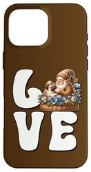 I Love Pugs Gnome Graphic For Pug Dad Dog Lover And Pug Mom Case for iPhone 16 Pro Max