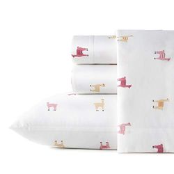 Poppy & Fritz - Parure de lit en Percale de Coton, Nette et fraîche, décoration d'intérieur légère (Lama de Misse, lit Double)
