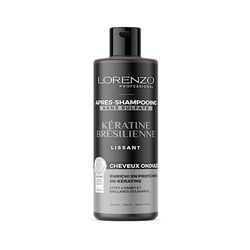 Balsamo alla cheratina brasiliana senza solfati (capelli mossi) 500 ml Lorenzo Professional