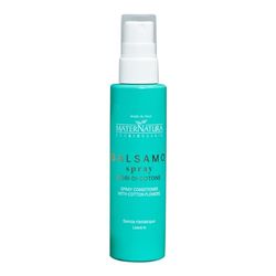 Maternatura, Baume Spray aux Fleurs de Coton, Sans Rinçage, Démêle les Cheveux, Parfum de Monoï, Routine Beauté pour le Cuir Chevelu et les Cheveux Gras, Bio, Made in Italy - 150 ml