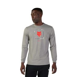 Fox Racing Long Sleeve Shirt Fox Atlas Heather Graphite S Camiseta, Grafito, Unisex Adulto