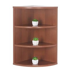 Hoekrek 60 x 33 x 33 cm Wandplank eiken bruin rustiek Muur-plank Wandrek – RICOO wall shelf WM053-ER