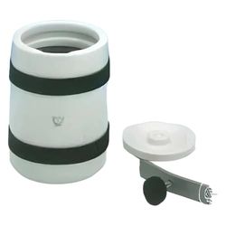 Haldenwanger Grinder a sfera in porcellana con coperchio, chiusura in metallo e anello di tenuta, dimensioni 0a, capacità 1500 ml, diametro base 150 mm, altezza 222 mm