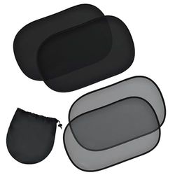 EcoNour Car window shades for baby with UV Protection, 4 Pack Car sun shade for baby, Car Window Sunshades, Universal Baby Sun Shades Blocking Sun Glare Heat for Baby Kids Pets