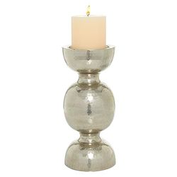 Deco 79 32879 Metal Candle Holder 14" H, 6" W