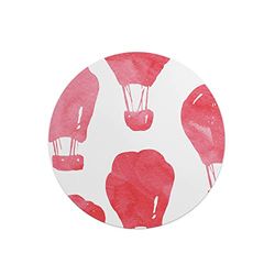 Questo Casa, Round Digital Printed Mouse Pad, Non-Slip Base, for Office and Home, Diameter:22cm